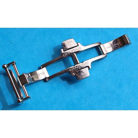 Panerai Deployant buckle Polished steel folding clasp, 18mm, 